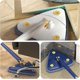 thumbnail image 3 of 360 Degree Triangular Cleaning Mop, Triangular Telescopic Mop, Rotatable Adjustable Mop, Multifunctional Push-Pull Automatic Squeeze Mop (Blue + 4 Pad, 3 of 5