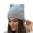Gray, variant on D-GROEE Women Cat Ear Beanie Hat Wool Braided Knit Trendy Winter Warm Cap