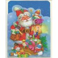 thumbnail image 1 of Pintura de diamantes (DB2343) Pared de diamantes de imitación redonda completa de Navidad 40x50cm FLhrweasw Nuevo, 1 of 1
