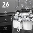thumbnail image 2 of Máquina de hielo para encimera Crzoe con mango, 26 libras/24 h, blanca, 2 of 7