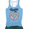 thumbnail image 4 of Womens Tank Tops Women's Fashion Casual Sleeveless Layering Tank Camisoles for Women Sky Blue M, 4 of 4