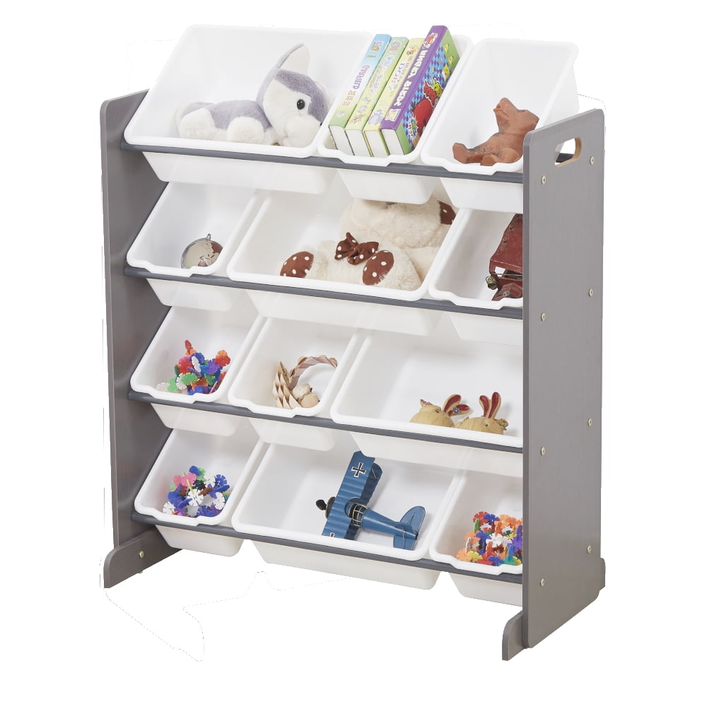 Kepooman Kids Toy Organizer With with 12 Plastic Bins Kepooman Kids Toy Organizer With with 12 Plastic Bins