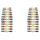 thumbnail image 4 of Minnieouse 24 Pieces Fake Nails Shiny Surface Press-on Long Fingernail Elegant Artificial Coffin Design Accessory Nail Tips for DIY Type4 NO4, 4 of 6