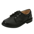 thumbnail image 1 of Boys Shoes Boots Thick Bottom Student Dress Shoes Performance Shoes Solid Color Comfortable,Color:Bronze,8-9 Years, 1 of 9