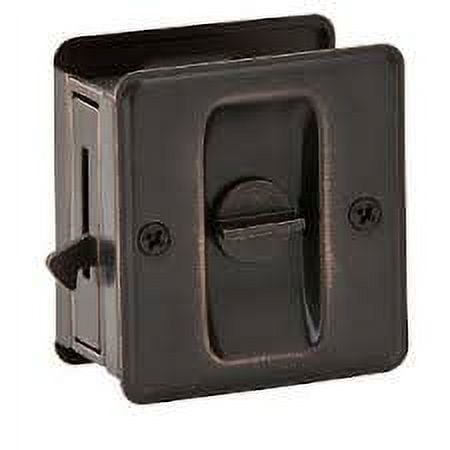 Ives 991A 1-3/4" X 2-1/4" Privacy Sliding Door Lock - Bronze