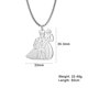 thumbnail image 1 of Fishhook Collar con colgante de acero inoxidable para hombre y mujer, cadena para mamá, familia, Padre, día de la madre, bebé, niño, regalo, 1 of 4