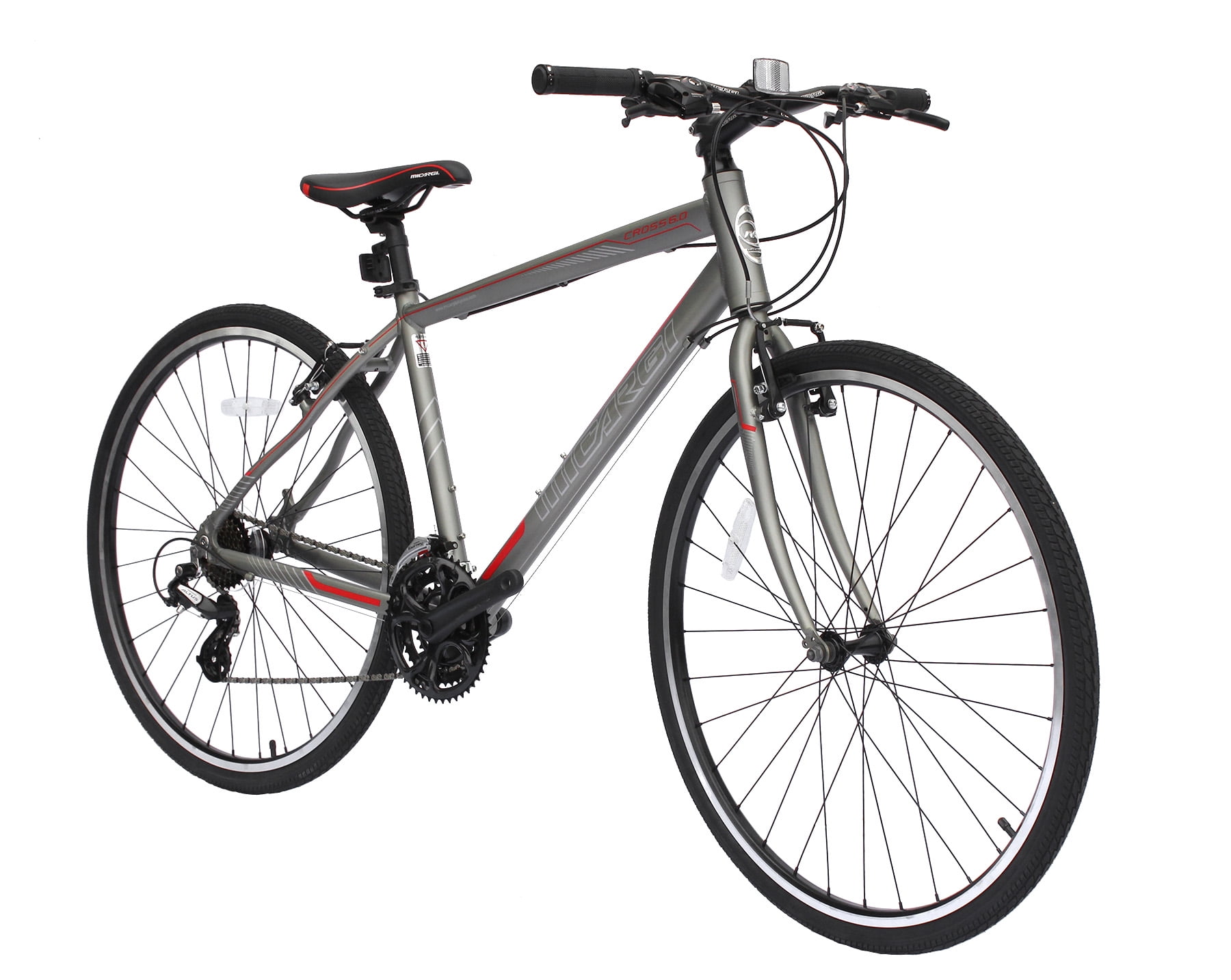 Wonder Wheels Hybrid 8 Speed Bicycle Mountain Bike Front Derailleur Shimano Tourney Fd Ty510 Rear Derailleur Shimano Altus Rd M310 Sgs 8 Speed Bicycle Bike Gray Walmart