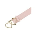 thumbnail image 2 of INSPIRE CHIC Women's Belt Double Heart Snap Buckle Fashion Casual Decorative Belts for Dresses Blouse Pink 107x3.3cm/42.1x1.3", 2 of 6