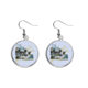 thumbnail image 1 of Zapatos de lona cocotero ilustración Pendientes pendientes de plata colgantes joyas señora Unbranded M, 1 of 3