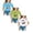 Blue 1PCS & White 1PCS & Light Green 1PCS, variant on XEGLSBU 3 Pack Kids Girls Cute Graphic Print Summer Round Neck Short Sleeve Tee Casual T-Shirt (Size 9-10 Years)