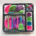 thumbnail image 6 of NimJoy Kids Dishes Set with Drainer Preschool Toy for Girls 3-6 Years Boys, 29Pcs Durable Pretend Play ABS Dish Kit Gift to Toddlers, Multi-Color, 6 of 7