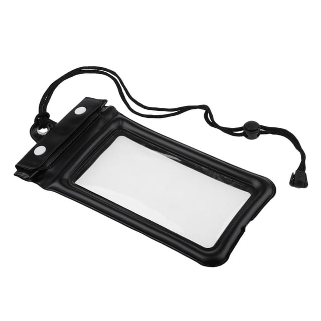 Funda impermeable para teléfono móvil con bolsillo Bolsa seca para teléfono móvil con doble sellado Negro Zulema Caja impermeable del teléfono