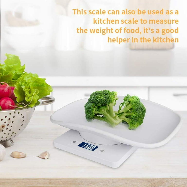 Welltop Digital Pet Scale, Pet Weight Scale Mini Food Weight Scale with LCD Display, 4 Weighting Modes(oz/ml/lb/g) for Pets and Kitchen Measuring
