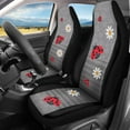 thumbnail image 2 of Yuyamidu 2 Pcs Car Seat Covers Set Cute Ladybug Vehicle Front Seat Protection Daisy Auto Interior Accessories Universal fit Most Car SUV Van Truck, 2 of 7
