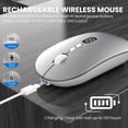 thumbnail image 5 of Wireless Office Mouse with Battery Level Visible, Ultra Slim 2.4G Rechargeable 1600 DPI for PC/MacBook, 5 of 9