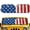 American Flag, variant on XYZCANDO Gray Camo Flag Windshield Sun Shade for 2018-2025 Jeep Wrangler JL JLU & 2020-2025 Jeep Gladiator, Reflective 310T Material Sun Visor Windshield Shade Blocks UV Rays