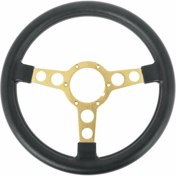 Black Gold Spoke Medium Thick Formula Steering Wheel 1972-1980 Firebird/Trans AM