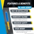 thumbnail image 4 of Bilstein Set of Front and Rear B6 4600 Series Shocks Compatible with 1999-2004 F-250 / F-350 4WD with 0" Lift and Leafspring Front Suspension, 4 of 7