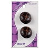 Le Bouton 7/8" Brown Shank Raincoat Button, 2 Count