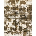 thumbnail image 1 of Ahgly Company Machine Washable Indoor Rectangle Abstract Red Brown Area Rugs, 7' x 9', 1 of 7