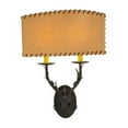 thumbnail image 4 of Meyda Tiffany 50679 14.5" W Ranchero 2 Light Wall Sconce - Bronze, 4 of 5