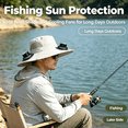 thumbnail image 3 of WKSCLPAI Wide Brim Solar Fan Hat - Clearance Sale! Fishing Hat with 2 Built-in Solar Fans, 3-Speed Adjustable & USB Rechargeable, Dual Power Mode Sun Hat for Men Women Outdoor, 3 of 7