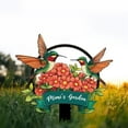 thumbnail image 2 of AVAGifts Personalized Metal Yard Sign for Mother's Day, Bird & Flower Design, Gift for Garden Lovers, Metal Sign, Garden Decor (Hummingbird), 2 of 9