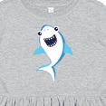 thumbnail image 4 of Inktastic Cute Shark, Little Shark, Blue Shark, Sea Animal Girls Toddler Dress, 4 of 5