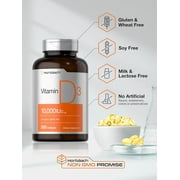 Vitamin D 10,000 IU | 500 Softgels | 250mcg | by Horbaach