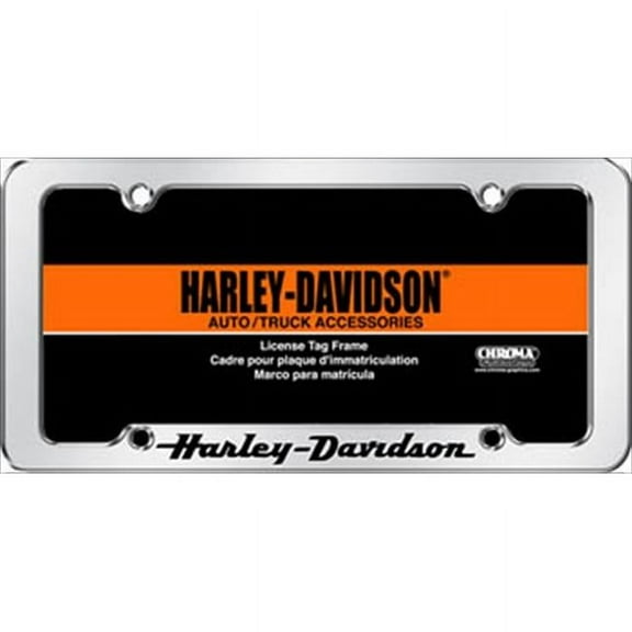 Chroma 6305 Harley-Davidson Script Silver Frame