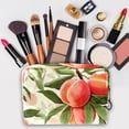 thumbnail image 3 of PeachPVC Cosmetic Storage Bag with Zipper, Printed Design -Makeup Organizer, Hanging Cosmetic Travel Bag for Women, and Girls Out and about or Travel., 3 of 6
