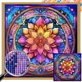 thumbnail image 1 of 5D DIY Cuentas Cuadradas Completas Taladro AB Parcial Mandala 45x45cm, 1 of 9