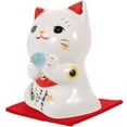 thumbnail image 4 of Shisuyan Ceramic Fortune Cat Ornament White 1Pc 3Inch, 4 of 9