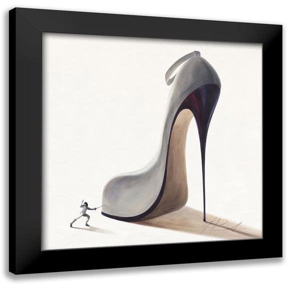 Panasenko, Inna 12x12 Black Modern Framed Museum Art Print Titled - Conquistatore ambizioso