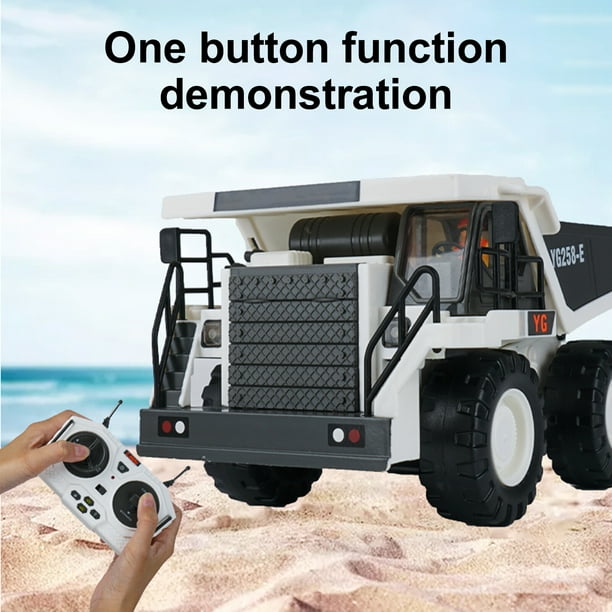 MesaSe Camion Benne RC Jouet Échelle 1/24 9 Canaux Véhicule de Construction Haute Simulation avec Lumière et Son LED 2.4G Camion RC Jouet Rechargeable USB MesaSe Camion Benne RC Jouet Échelle 1/24 9 Canaux Véhicule de Construction Haute Simulation avec Lumière et Son LED 2.4G Camion RC Jouet Rechargeable USB