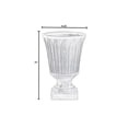thumbnail image 2 of Alfresco Home Longleaf 14" Rd. Fiberstone Urn with Drain Hole in Aged Moss Green, 2 of 6