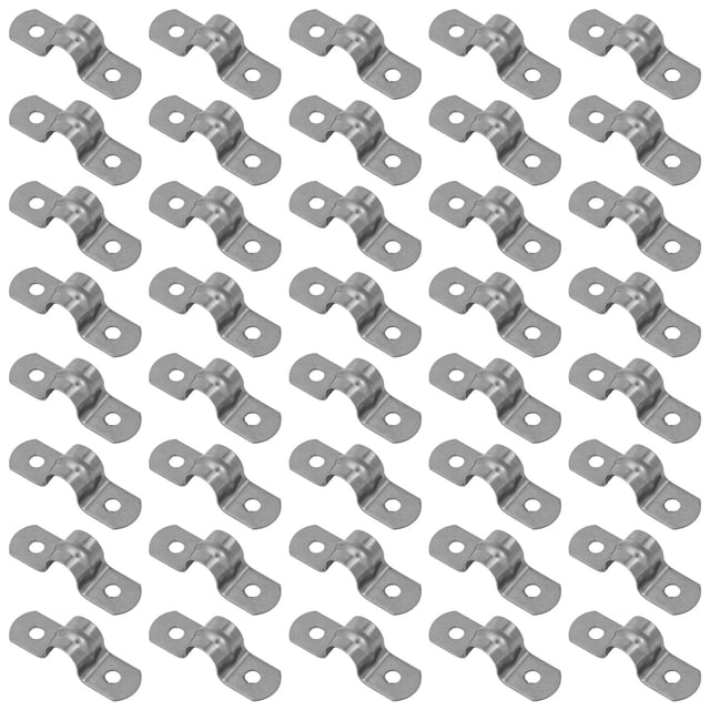 IDEANATEGRATE 40Ud Abrazadera Ajustable Tipo U Para Tuberías Con Duradero En Inoxidable Plateado