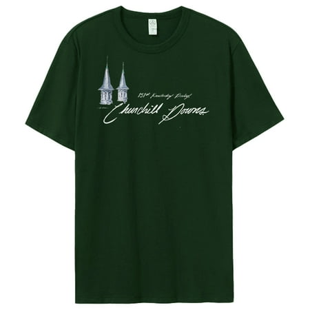 Unisex Heather Green Kentucky Derby 151 Art of the Derby Twin Spire Tri-Blend T-Shirt