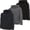 Black, Charcoal, Navy, variant on PURE CHAMP Boys Fleece Pullover Hoodies 3 Pack Long Sleeve Sweatshirts Kids Sizes 4-20