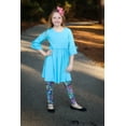 thumbnail image 2 of Millie Loves Lily Girls Turq And Dk Purple Dress And Printed Leggings Set,Big Girls Size 12,4-PCS, 2 of 5