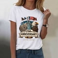 thumbnail image 2 of CAICJ98 250 Anniversary USA Shirt Women's Retro Statue of Liberty 250Th T-Shirt Casual Flag Patriotic Womens Tshirts (White,XXXL), 2 of 8