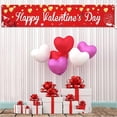 thumbnail image 4 of Dienrx Valentine's Day Yard Banner for Outdoor Indoor Party Decoration, Washable Festive Background Cloth for Wall Garage Door Decor, 4 of 5