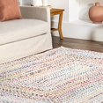 thumbnail image 3 of nuLOOM Tammara Boho Cotton Hand Braided Area Rug, 8' Round, Ivory, 3 of 9