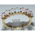 thumbnail image 4 of LBG 14k Yellow Gold Natural Opal Womens Eternity Ring - Size 9.5, 4 of 6