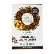 One Degree Organic Foods Sprouted Brown Rice Cacao Crisps Cereal 10 Oz | Pack of 6