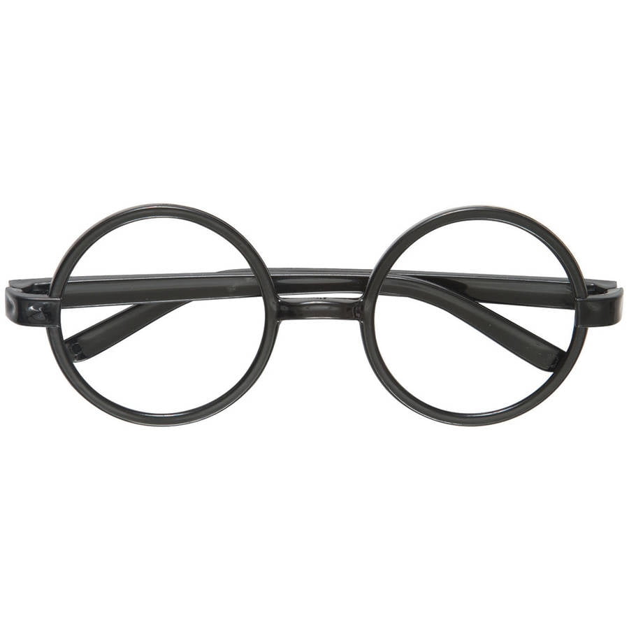 Harry Potter Plastic Glasses Costume Props Round Black Nerd 5 pack!