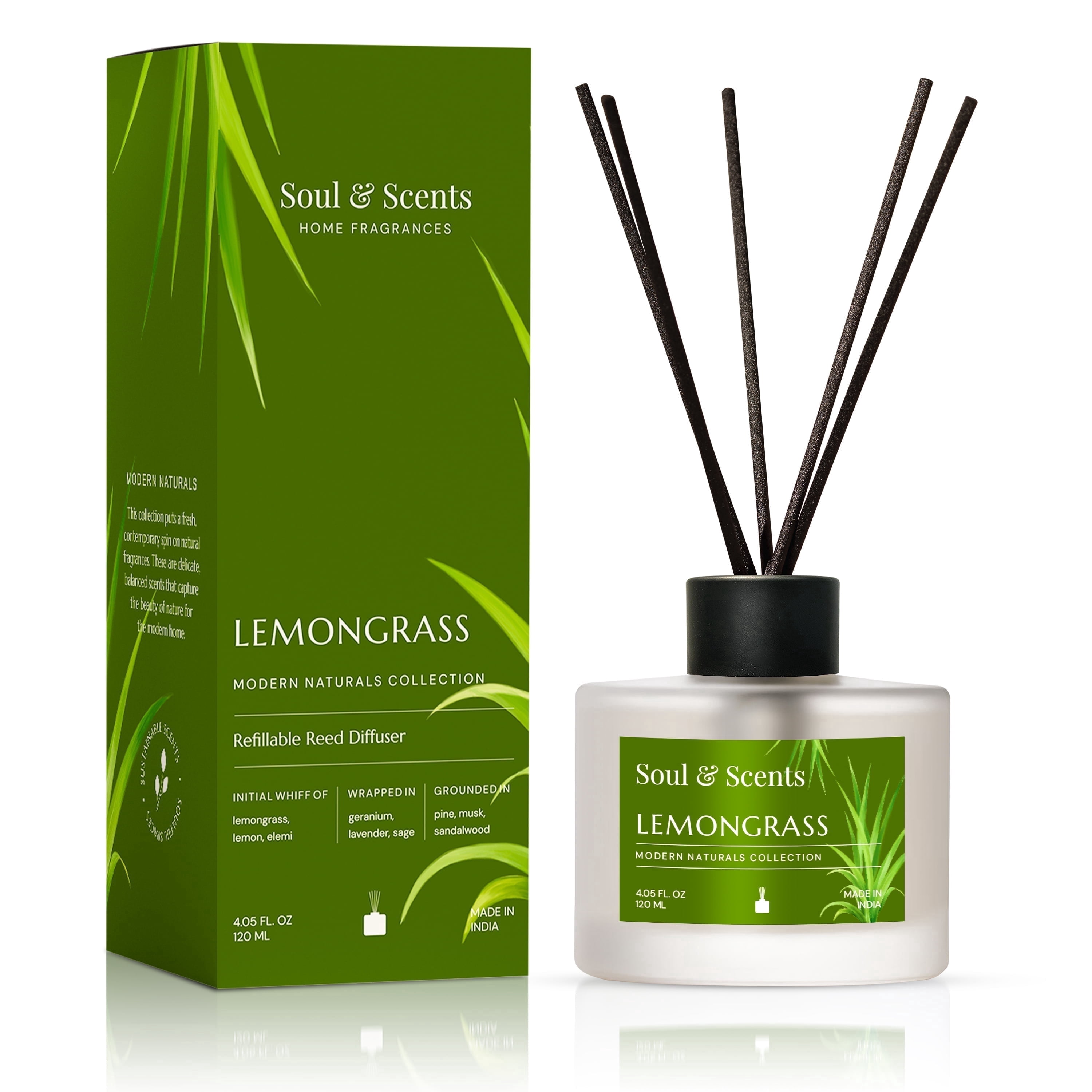 Allswell Mindful Scented Reed Diffuser 4 Pack Sage Eucalyptus