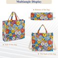thumbnail image 6 of FORMRS Womens Corduroy Tote Bag Crossbody Shoulder Handbag with Pocket, Floral Fiesta, 6 of 7