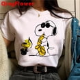 thumbnail image 3 of Snoopy Camiseta Ropa Mujer kawaii Pareja Impresión Estética casual streetwearpangjing, 3 of 4