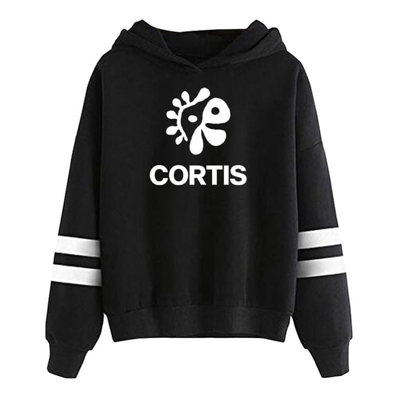 CORTIS Logo Hoodie Pocketless Parallel Bars Sleeve Streetwear Women Men Hooded Sweatshirts